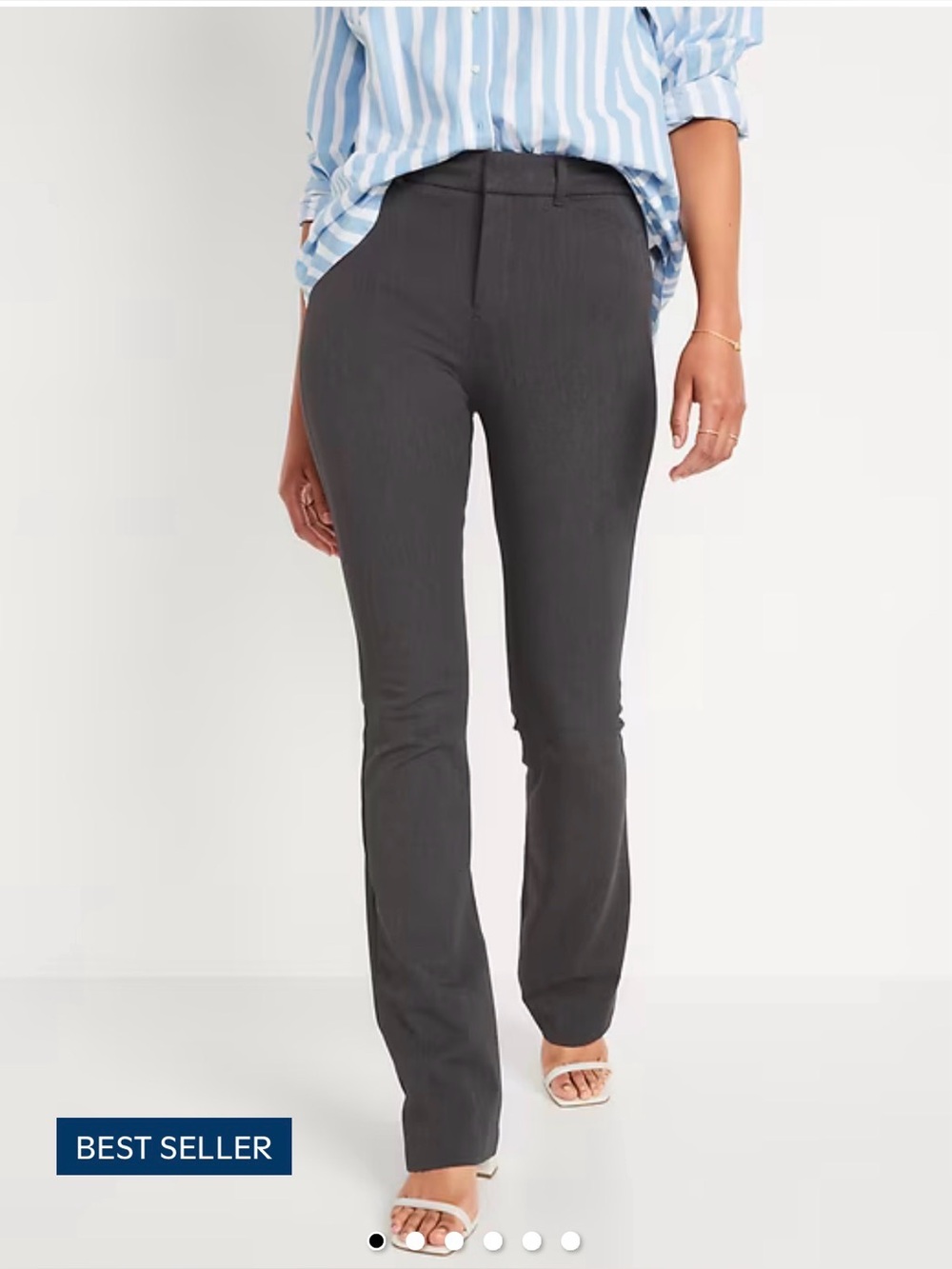 ON Pixie Boot Cut Pants in Charcoal Gray